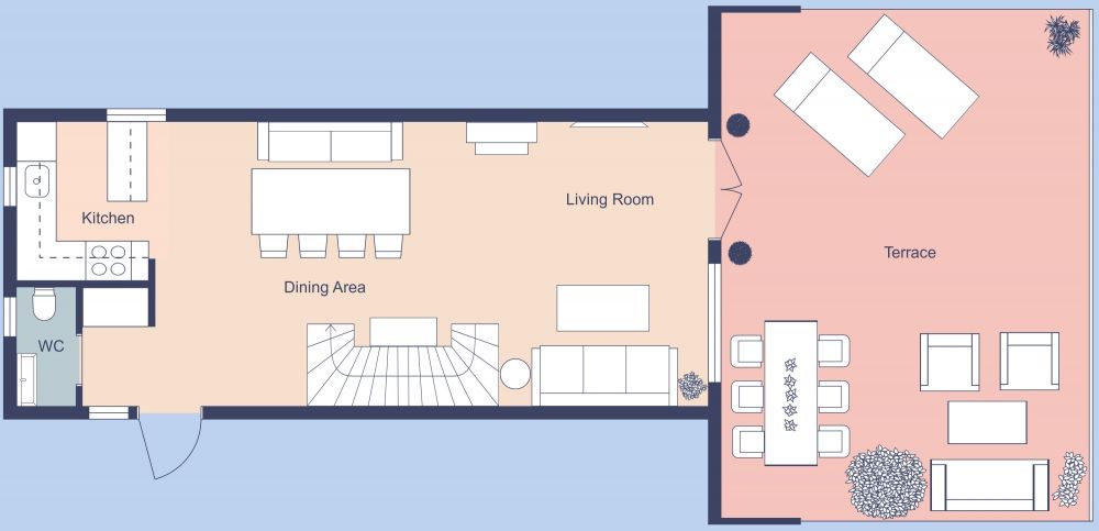 2 Story 3 Bedroom House Plan for Tiny Home