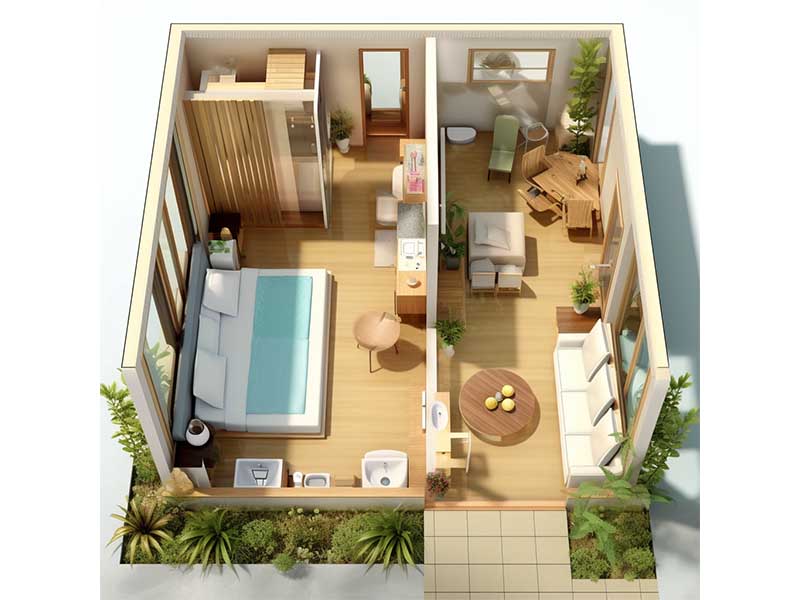 prefab tiny homes floor plan canada